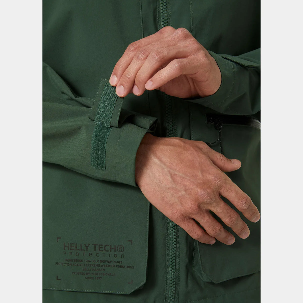 Helly Hansen Men's Move Hooded Rain Jacket Regnjakke Herre - Darkest Spruce -