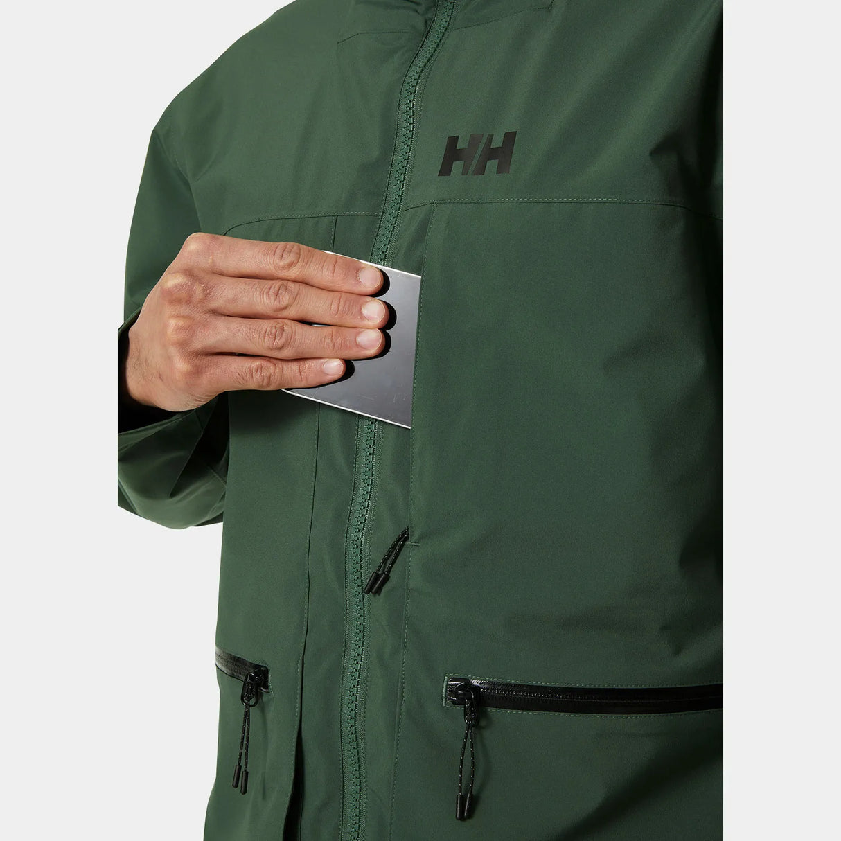 Helly Hansen Men's Move Hooded Rain Jacket Regnjakke Herre - Darkest Spruce -