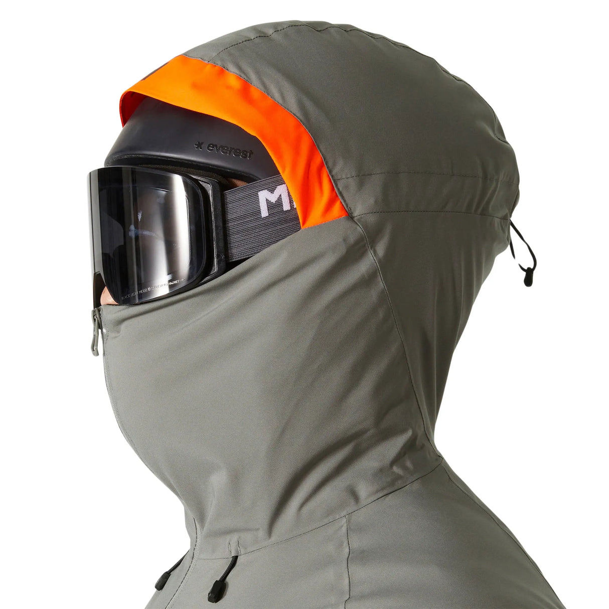 Helly Hansen Men's Powderface Insulated Ski Jacket Skijakke Herre - Concrete -