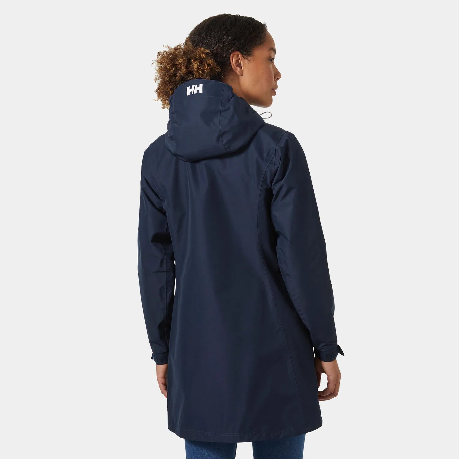 Helly Hansen Women's Long Belfast Jacket Regnjakke Dame - Navy -