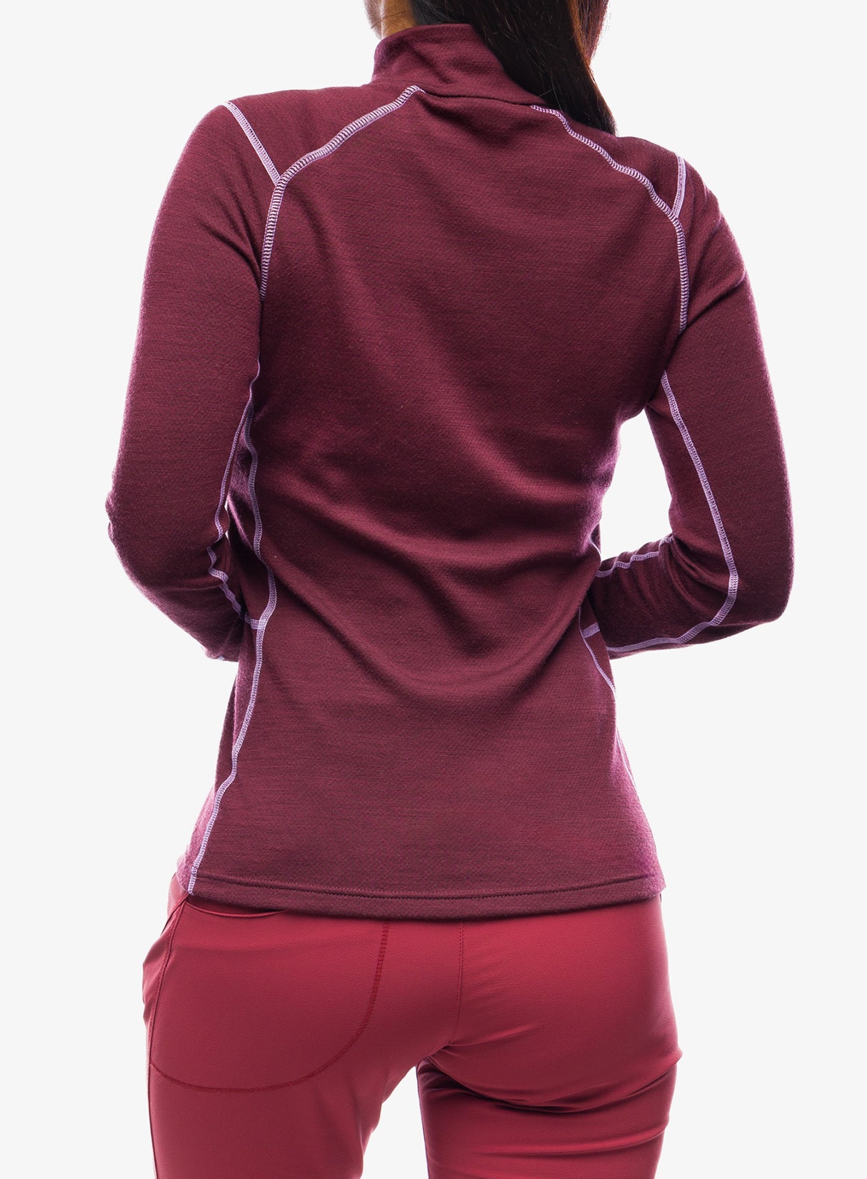 Helly Hansen Women's LIFA® Merino Midweight Half-Zip Base Layer Skiundertrøje Dame - Hickory / Coral Almond -