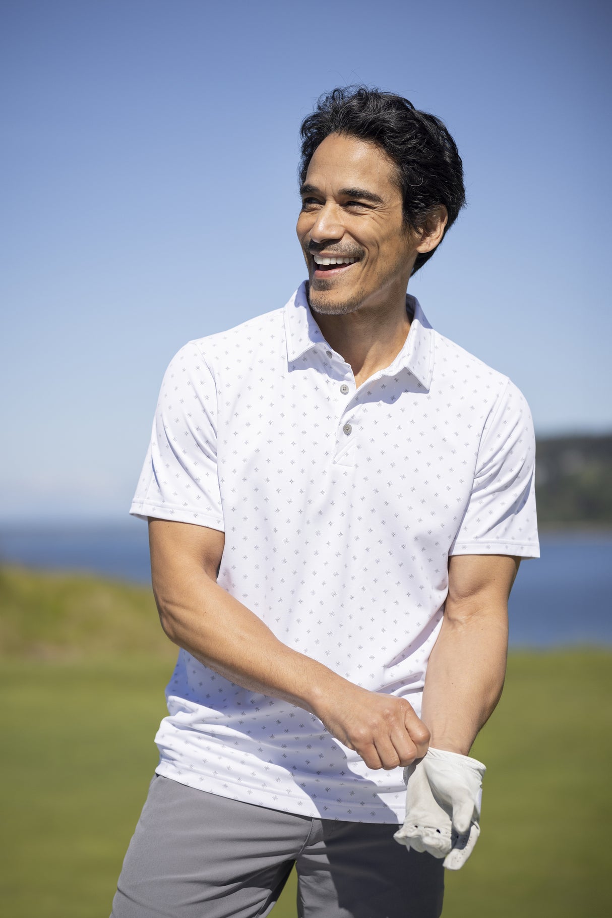 Cutter & Buck Virtue Polo Printed Men - Dark Navy
