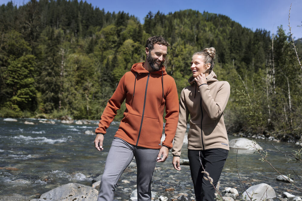 Cutter & Buck Pemberton Hood Full Zip Women Hoodie Dame - Dark Mocca