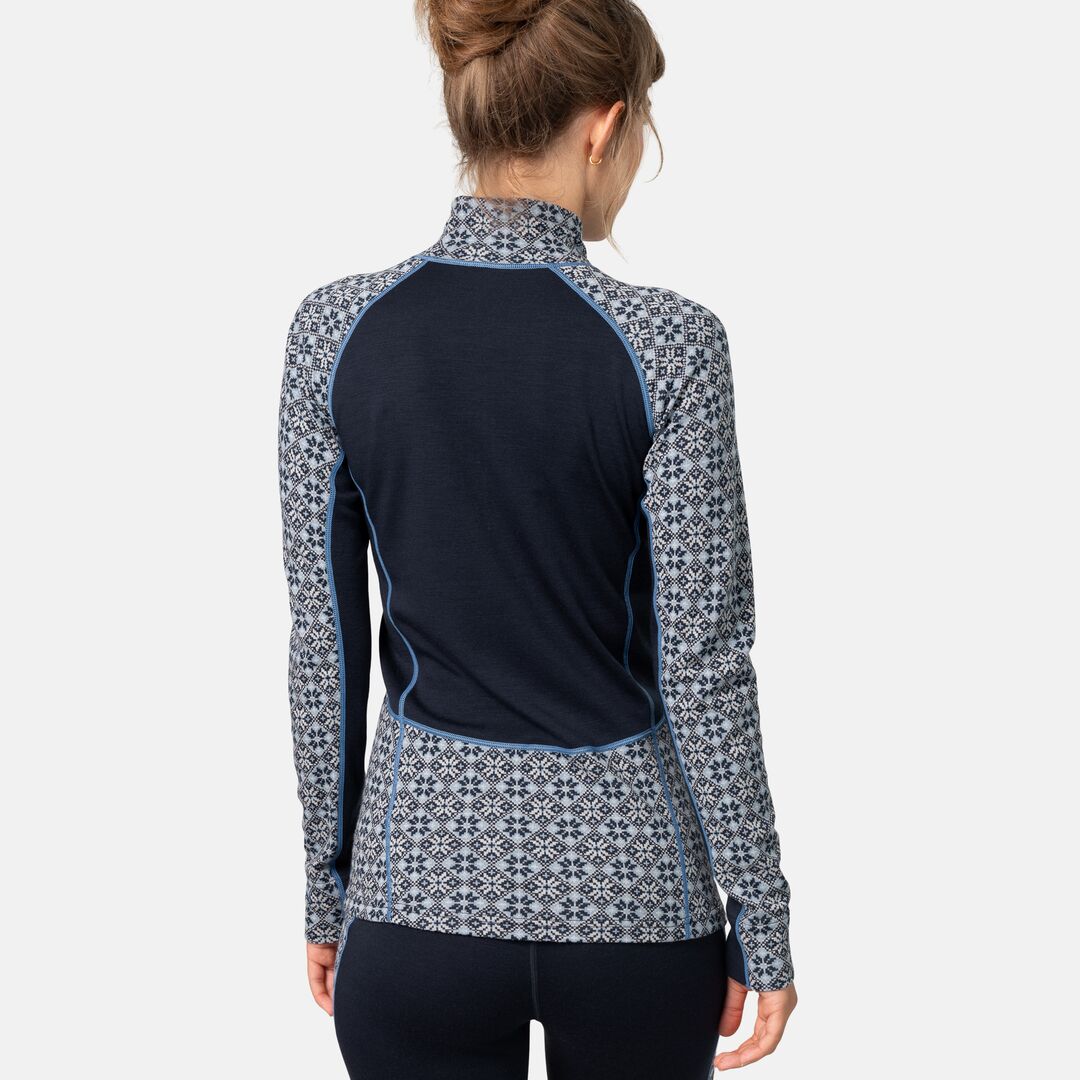 Kari Traa Rose Light Half Zip Skiundertrøje Dame - Dark Royal Blue -