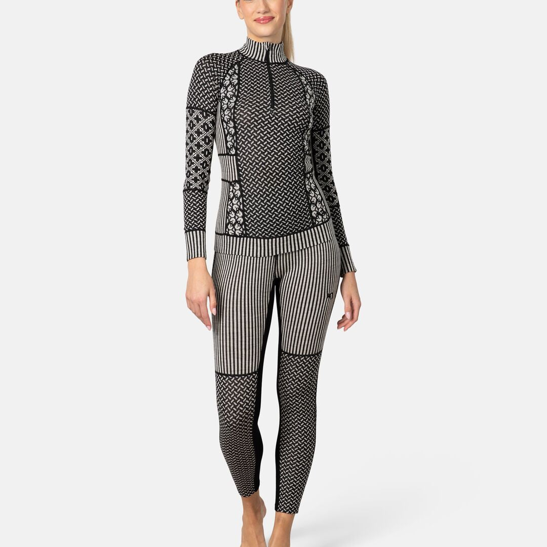 Kari Traa Smekker Half Zip Skiundertrøje Dame - Black -