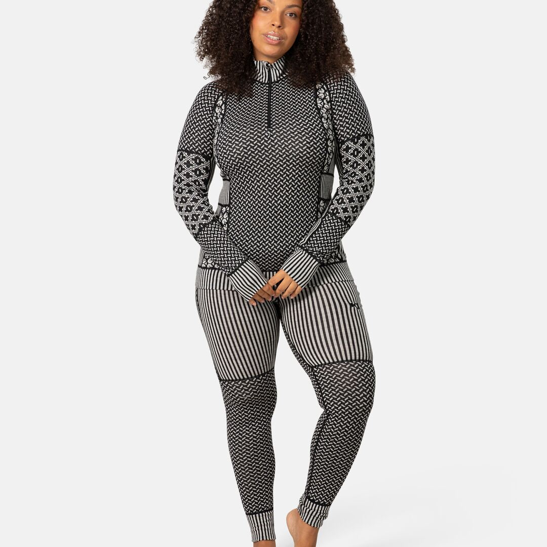 Kari Traa Smekker Half Zip Skiundertrøje Dame - Black -
