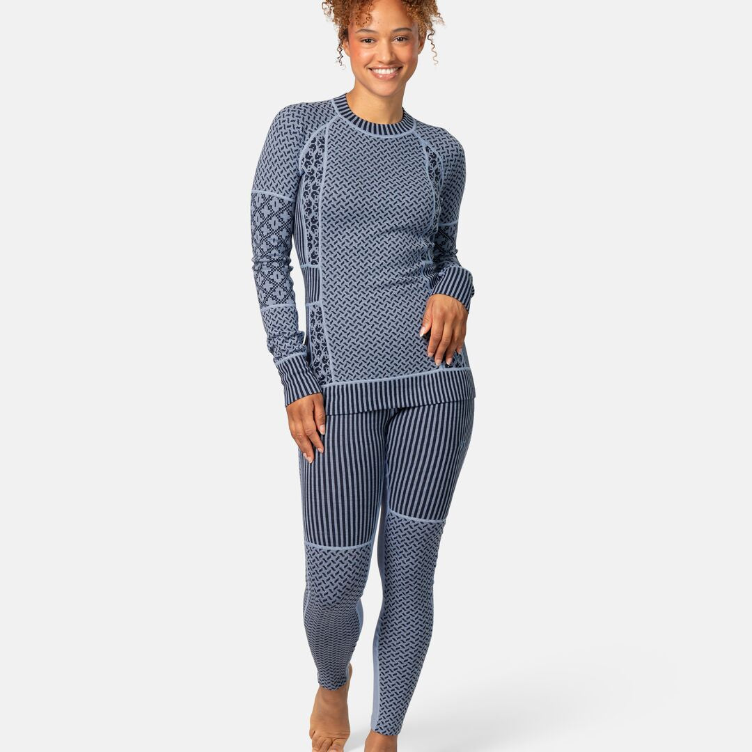 Kari Traa Smekker Long Sleeve Baselayer Skiundertrøje Dame - Iris -
