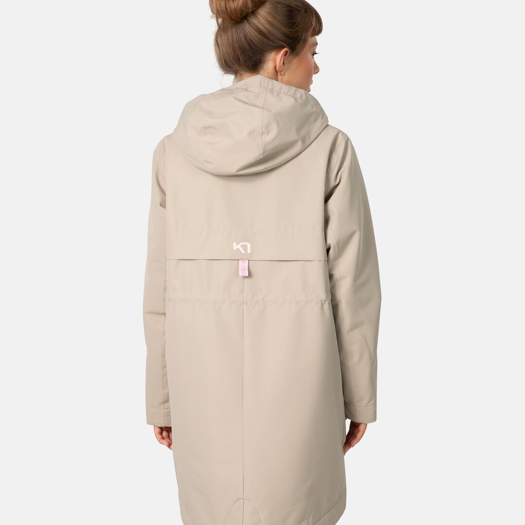 Kari Traa Mona Parka Vinterfrakke Dame – Light Brown