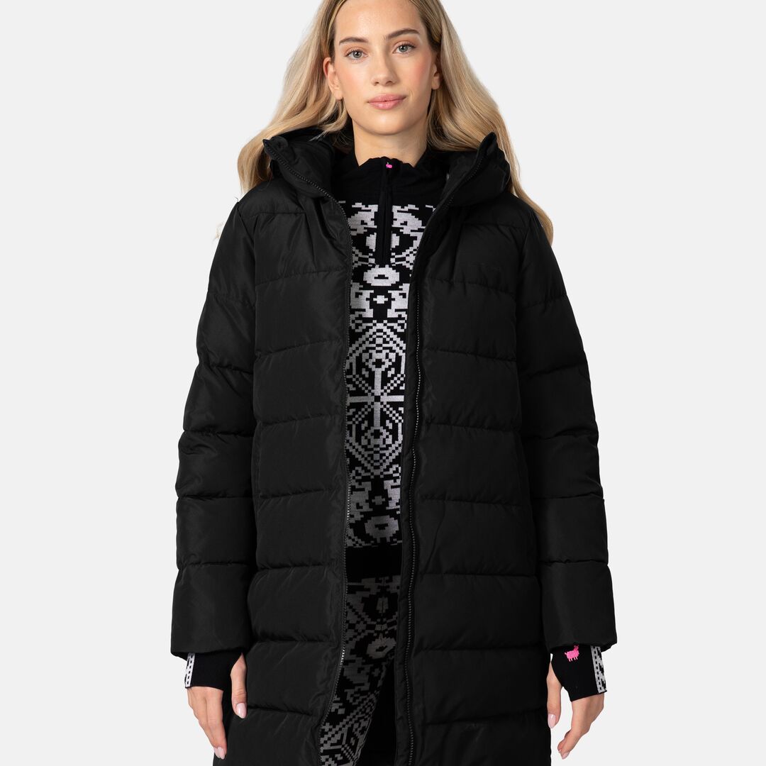 Kari Traa Linn Parka Vinterfrakke Dame - Black -