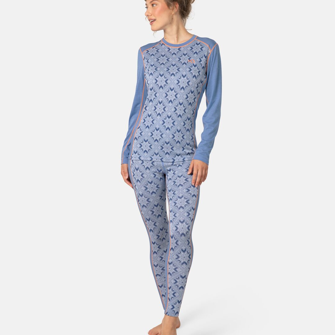 Kari Traa Iselin LS Long Sleeve Skiundertrøje Dame - Sea -