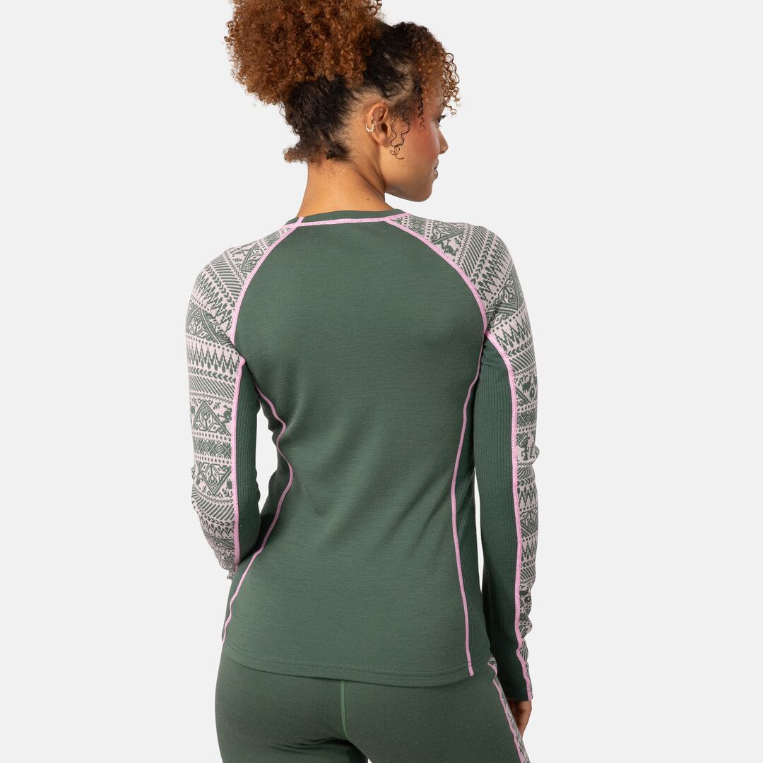 Kari Traa Tale Long Sleeve Skiundertrøje Dame - Thyme Green -