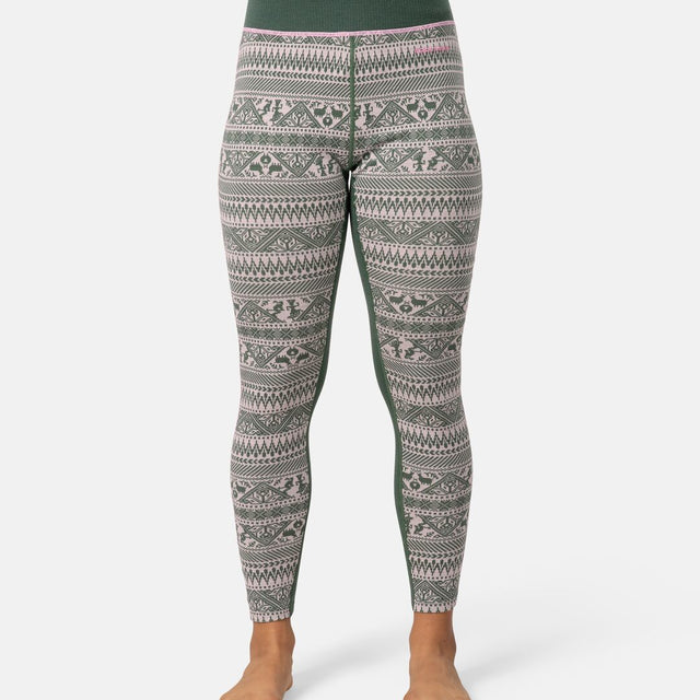 Kari Traa Tale Long Sleeve Skiundertøj Sæt Dame - Thyme Green -