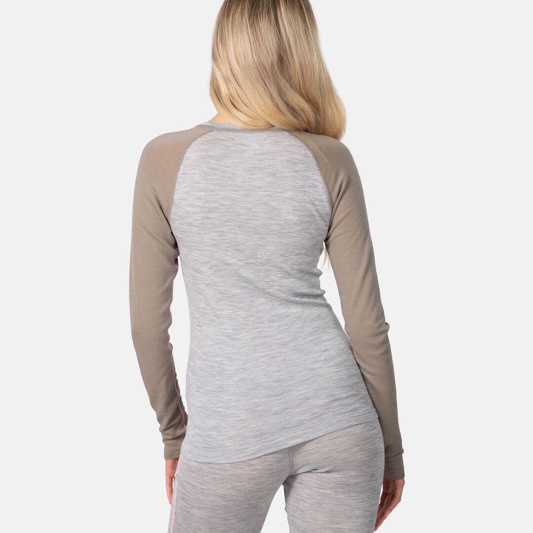 Kari Traa Kaia Set Skiundertøj Sæt Dame - Light Grey Melange