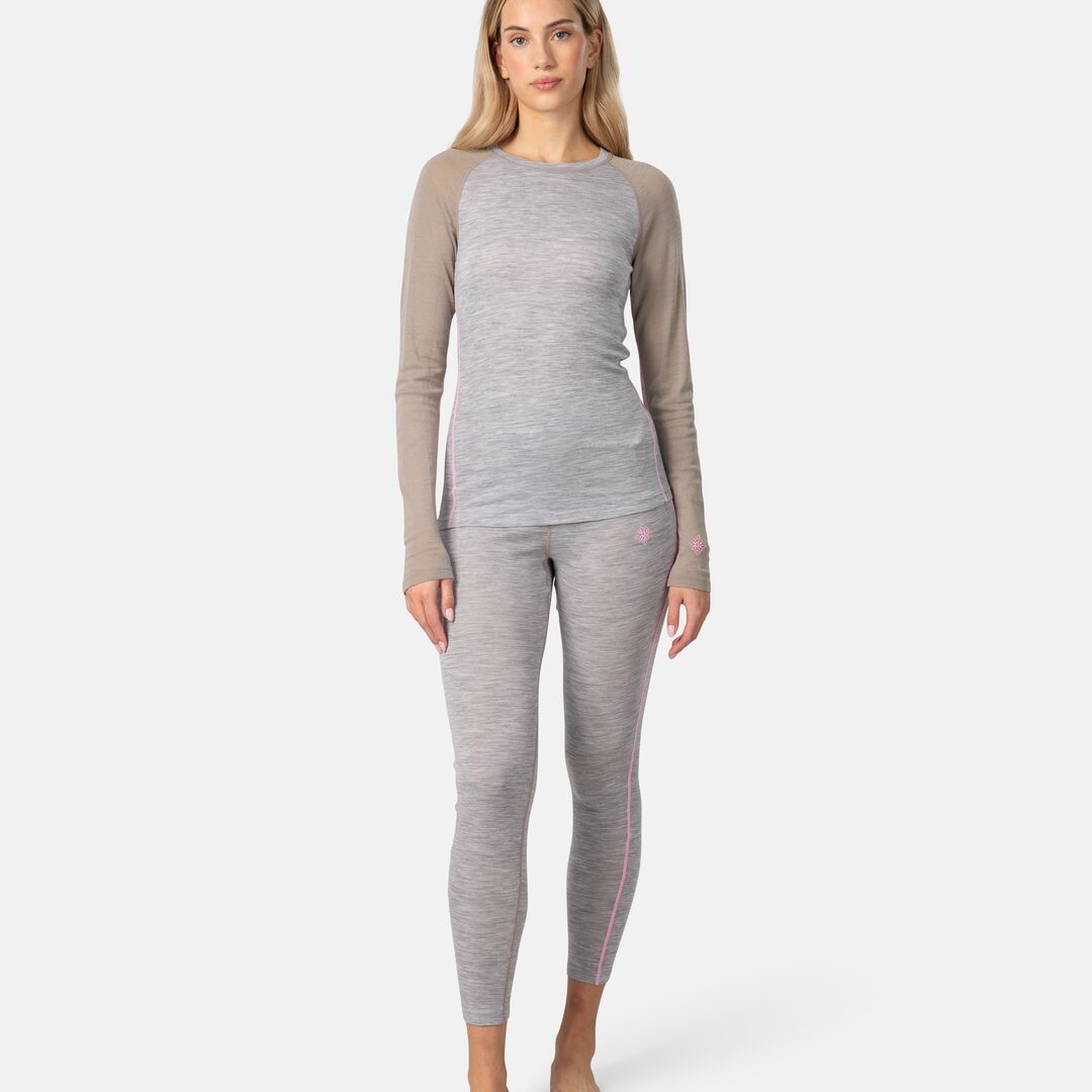 Kari Traa Kaia Set Skiundertøj Sæt Dame - Light Grey Melange