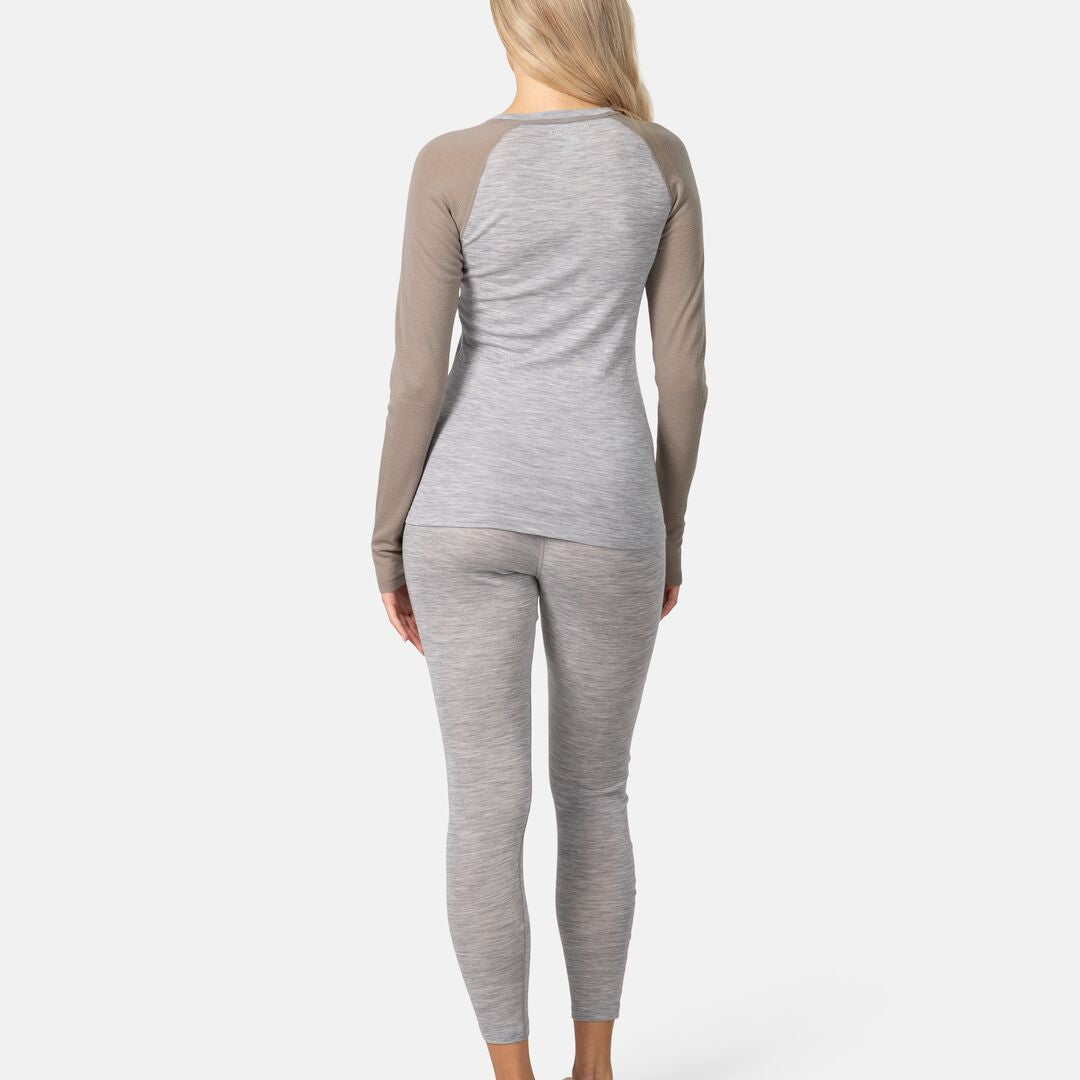 Kari Traa Kaia Set Skiundertøj Sæt Dame - Light Grey Melange
