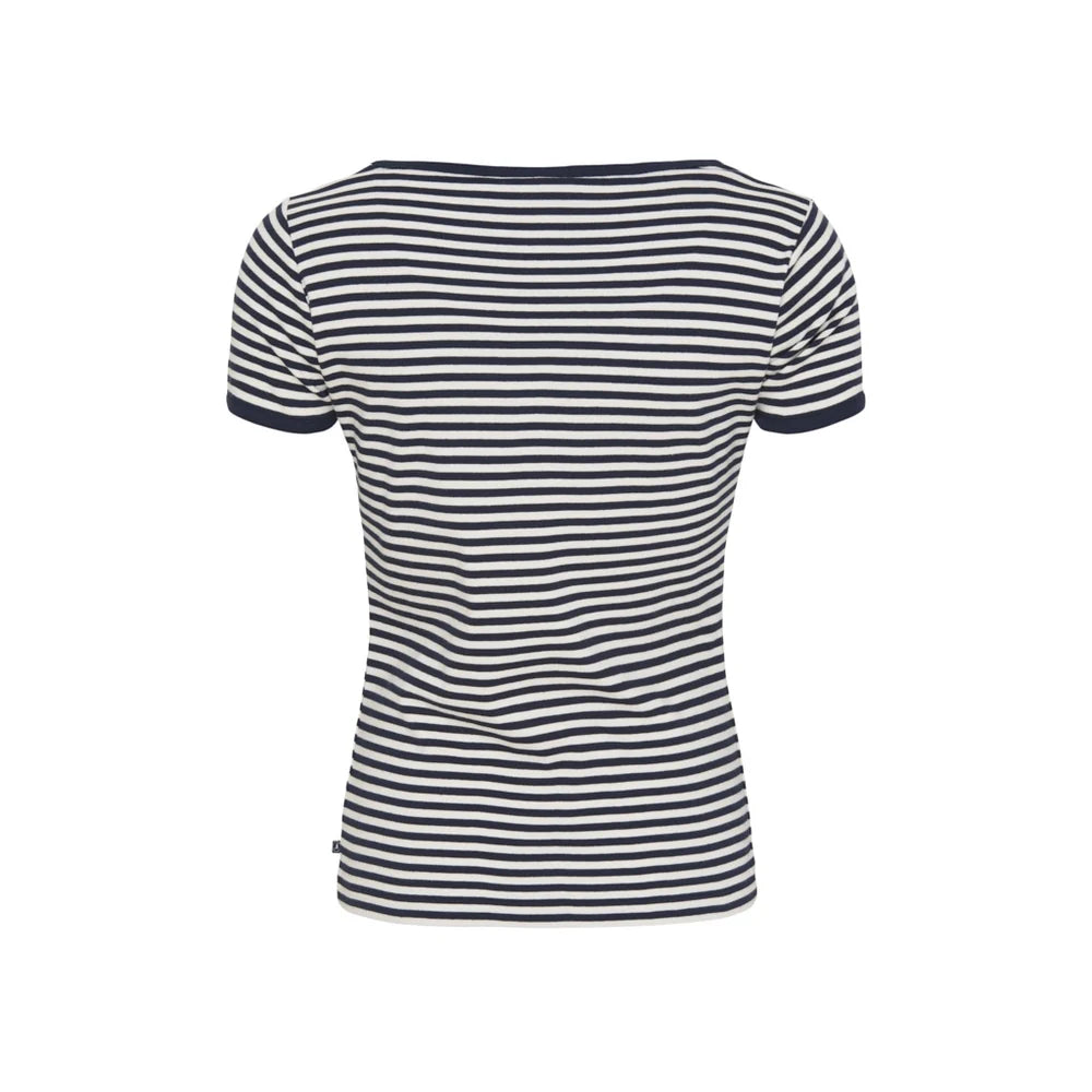Sea Ranch Jemina Short Sleeve T-shirt Dame - SR Navy/Pearl -