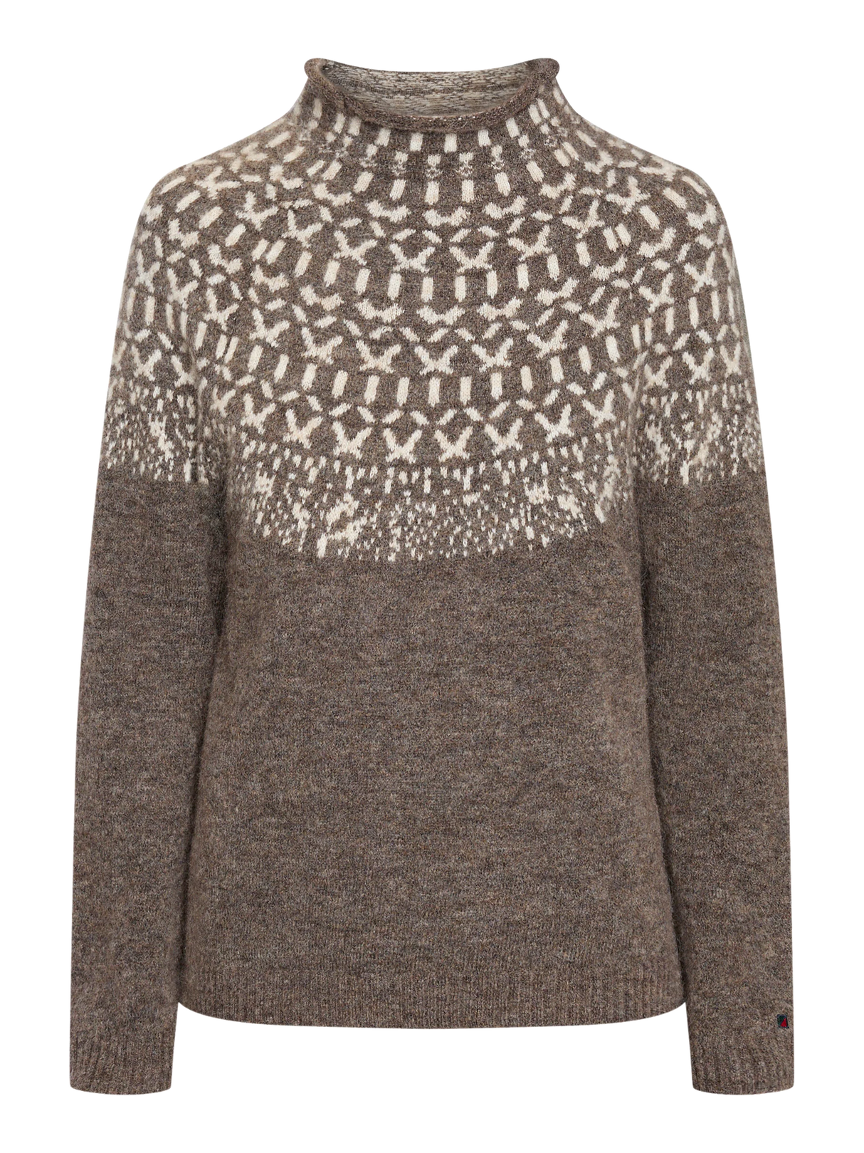 Redgreen Women Jesebel Knit Sweater Dame - Dark Brown Melange