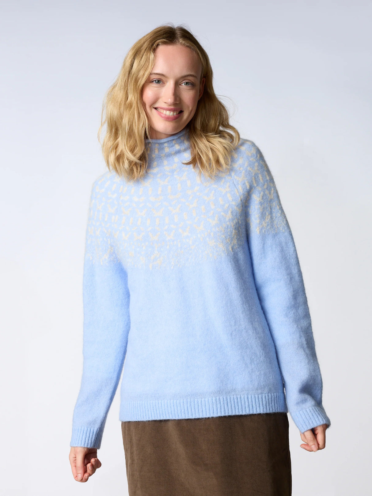 Redgreen Women Jesebel Knit Sweater Dame - Light Blue Melange