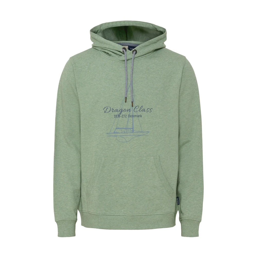 Sea Ranch Joah Sweat Hoodie Hættetrøje Herre - Green Melange - Green Melange