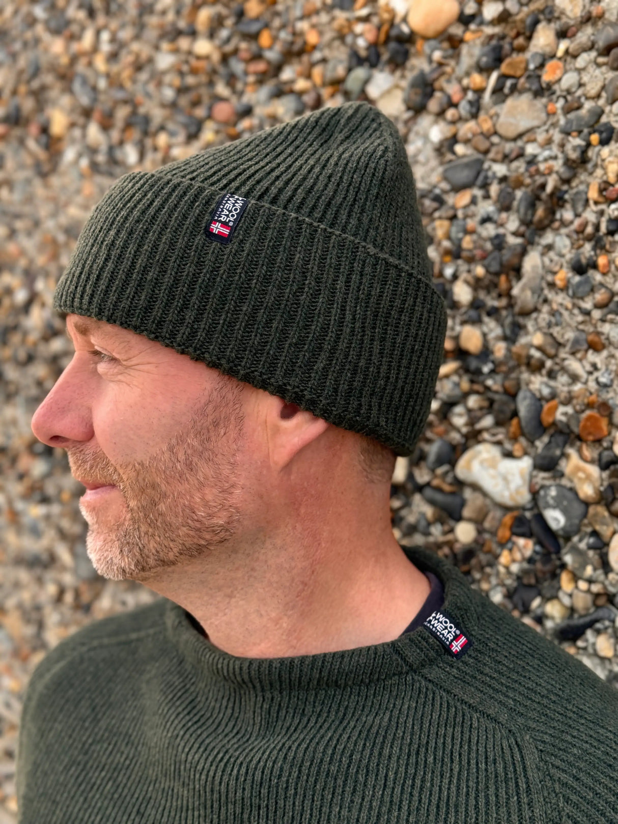 Woolwear Jurmo Striktrøje Dame / Herre - Pine Green -