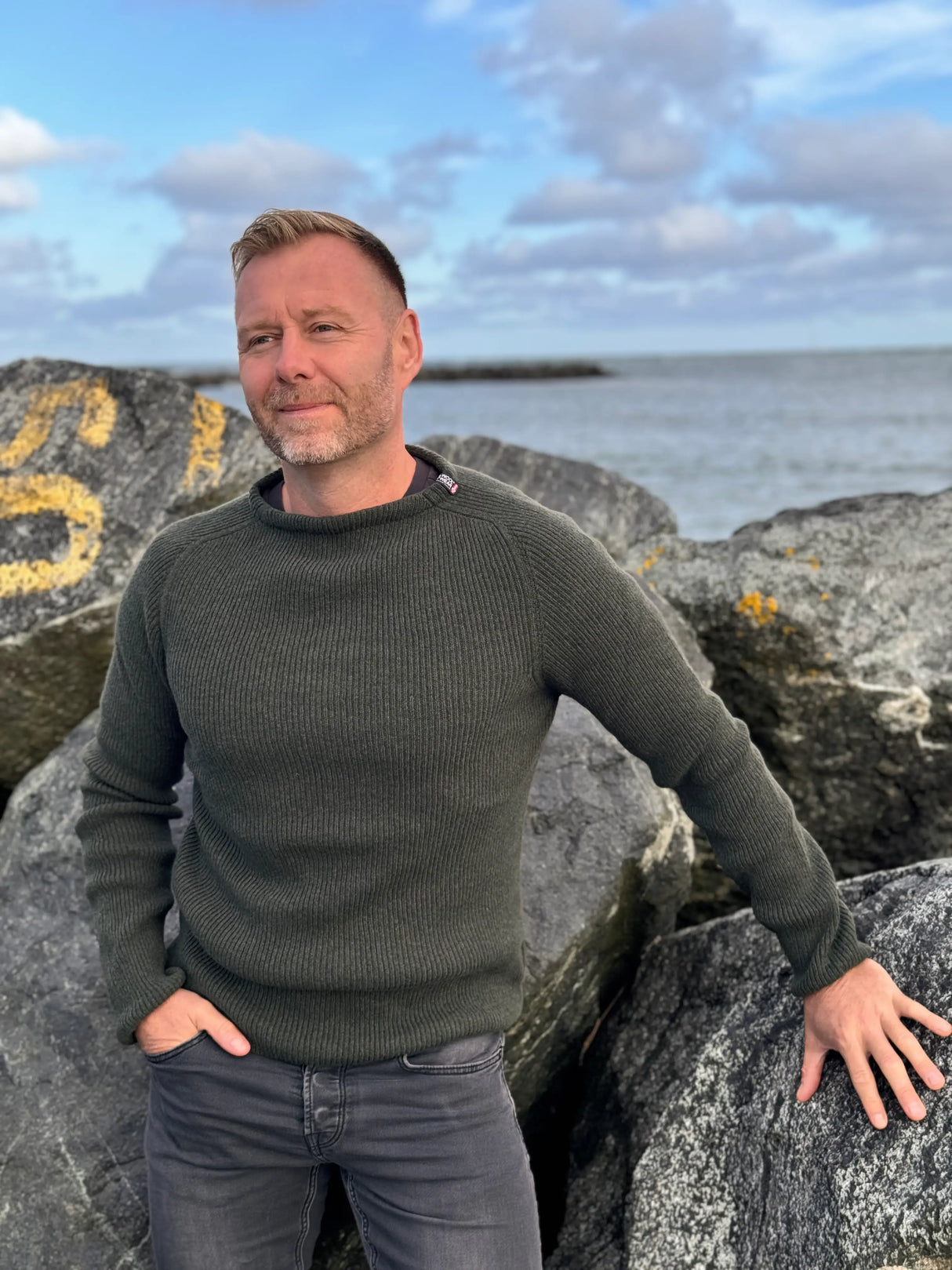 Woolwear Jurmo Striktrøje Dame / Herre - Pine Green -