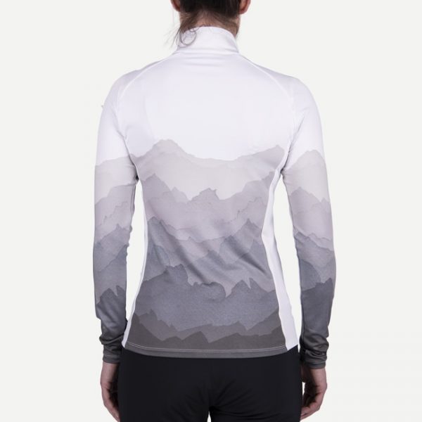 Kjus Women Motion Print Half-Zip Skiundertrøje Dame -