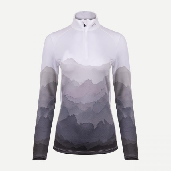 Kjus Women Motion Print Half-Zip Skiundertrøje Dame -