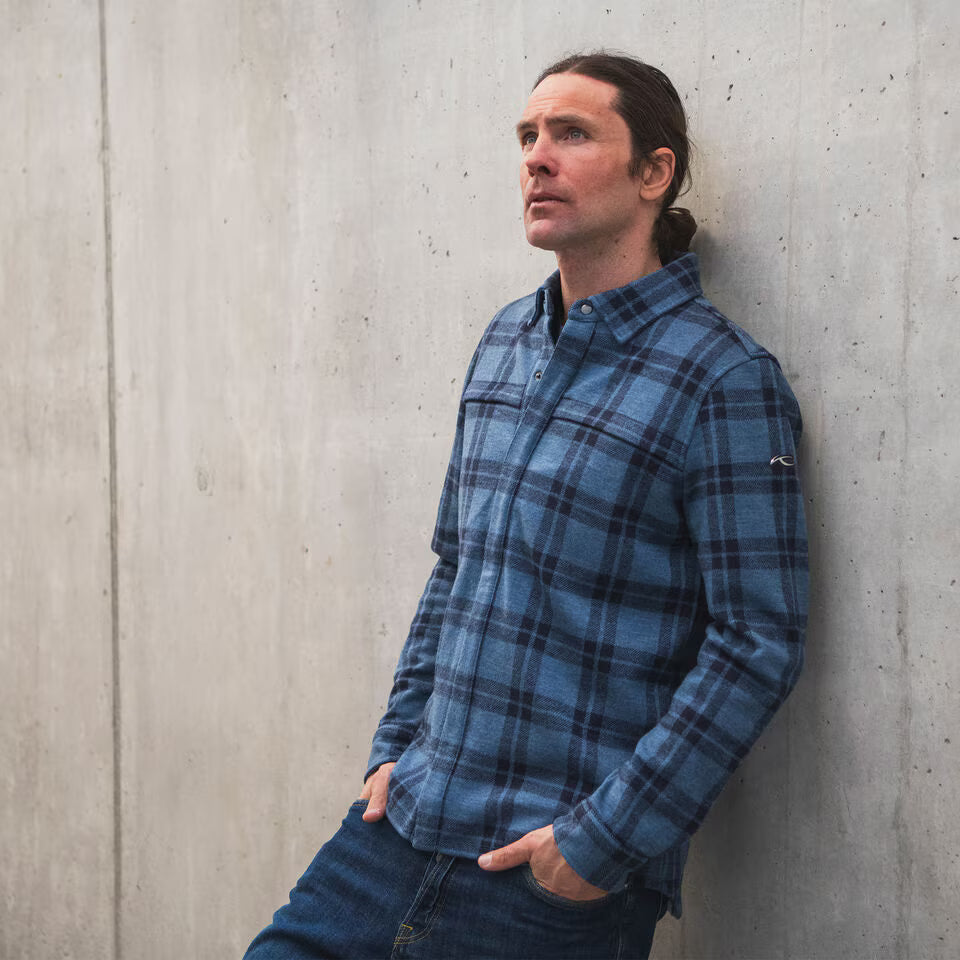 Kjus Men Yellowstone Shirt Skjorte Herre - Admiral Blue/KJUS Navy -