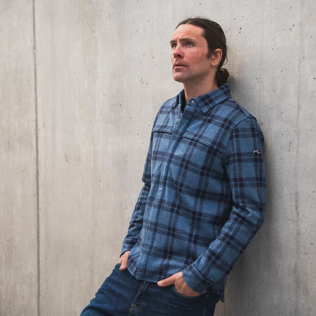 Kjus Men Yellowstone Shirt Skjorte Herre - Admiral Blue/KJUS Navy -