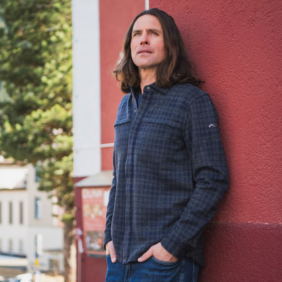 Kjus Men Yellowstone Shirt Skjorte Herre - Admiral Blue/KJUS Navy -