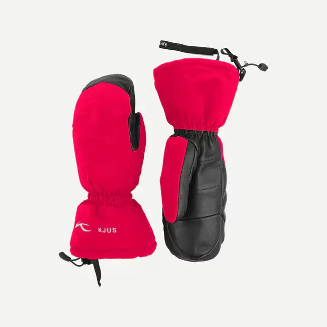 Kjus Women's Logo Mitten Skiluffer Dame - Cranberry