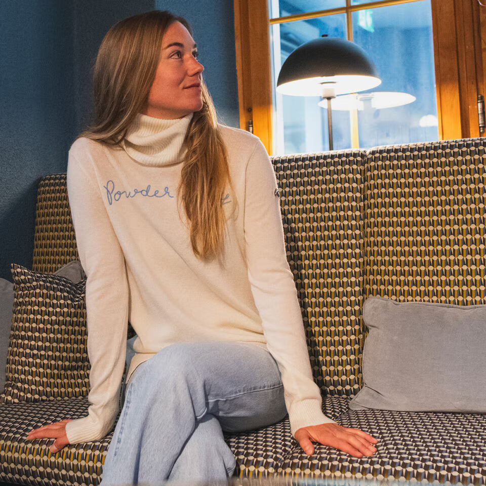 Kjus Women's Snow Sweater Dame - White/Tranquil Blue -