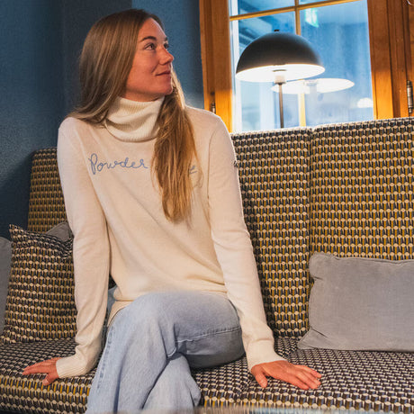 Kjus Women's Snow Sweater Dame - White/Tranquil Blue -