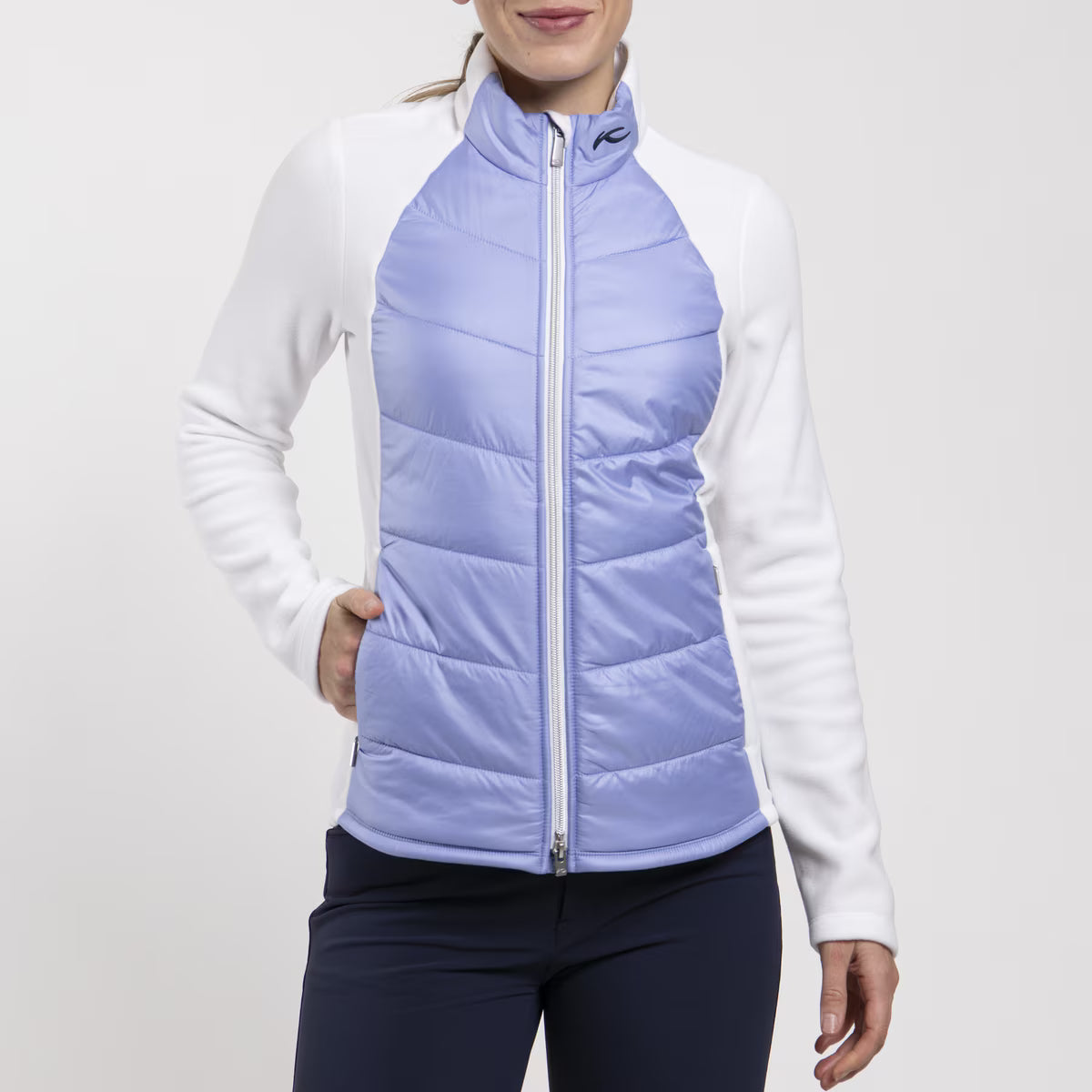 Kjus Women's Lucerne Jacket Jakke Dame - White/Reflection - White Reflection