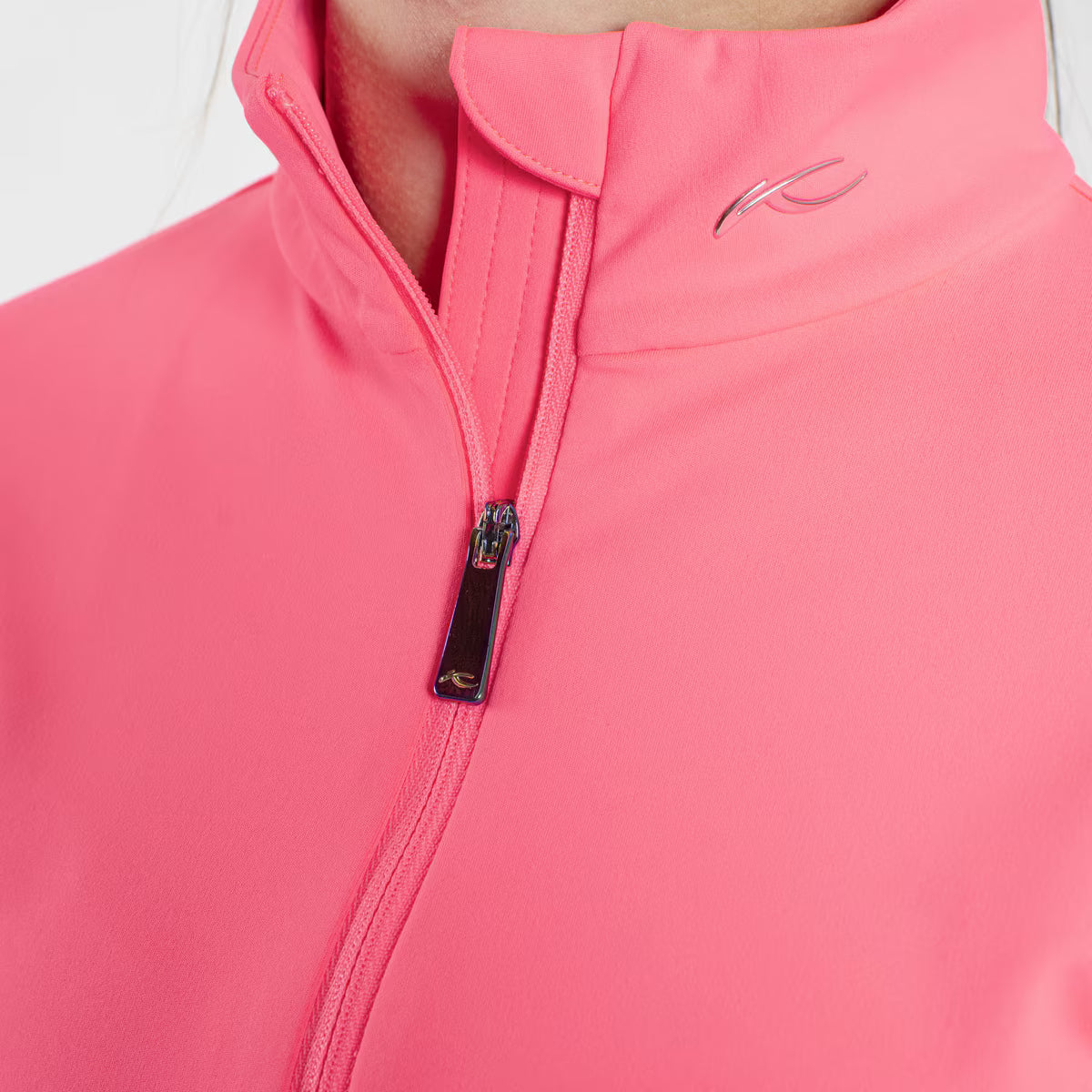 Kjus Girls' Alexis Midlayer Half-Zip Sample - Cyber Pink -