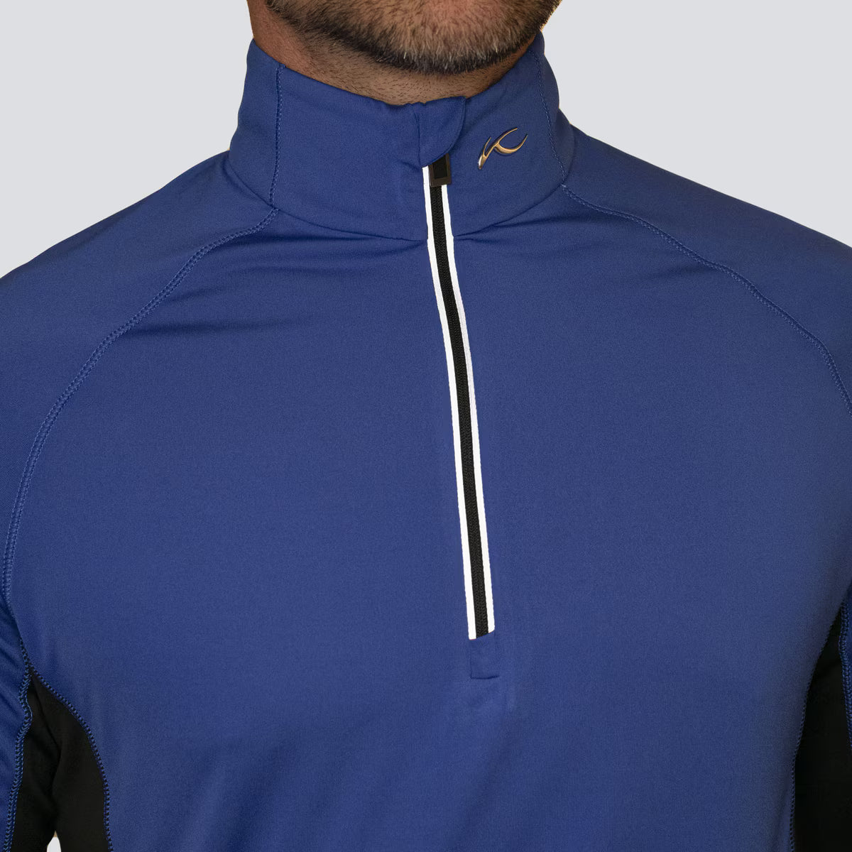 Kjus Men's Dispatch Midlayer Half-Zip Herre - Trailblazer/Black