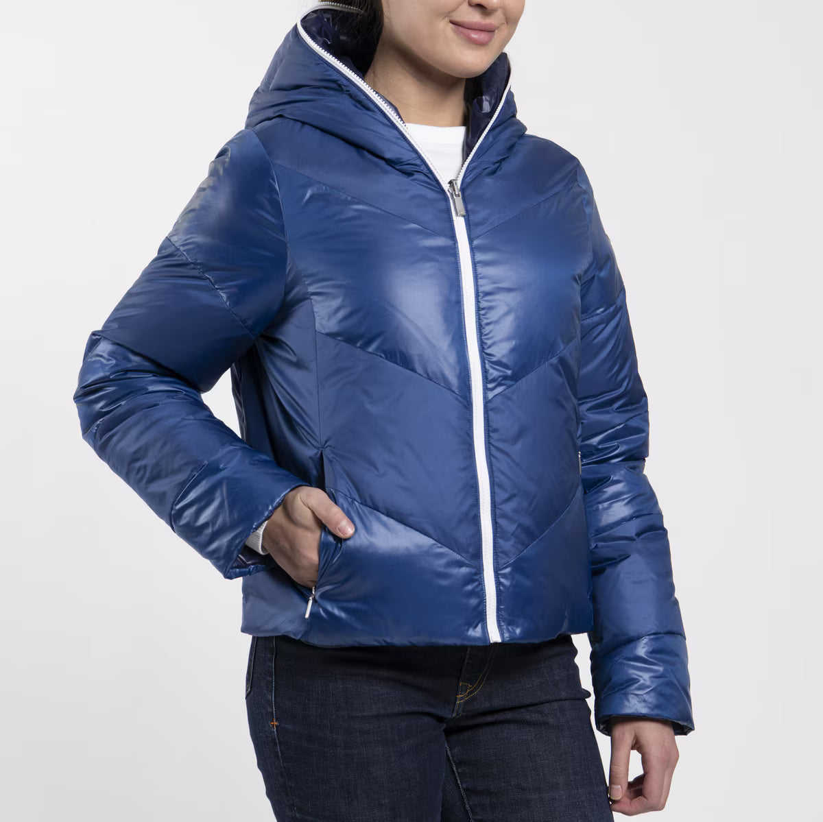 Kjus Women's Women's Backflip Jacket Vendbar Dunjakke Dame - Sapphire/KJUS Navy - Sapphire KJUS Navy