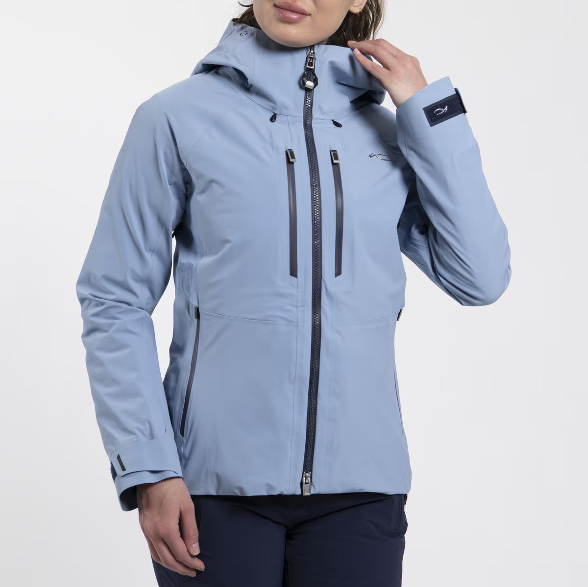 Kjus Women's FRX Summit Shell Jacket Skijakke Dame - Tranquil Blue/Navy - Tranquil Blue Navy