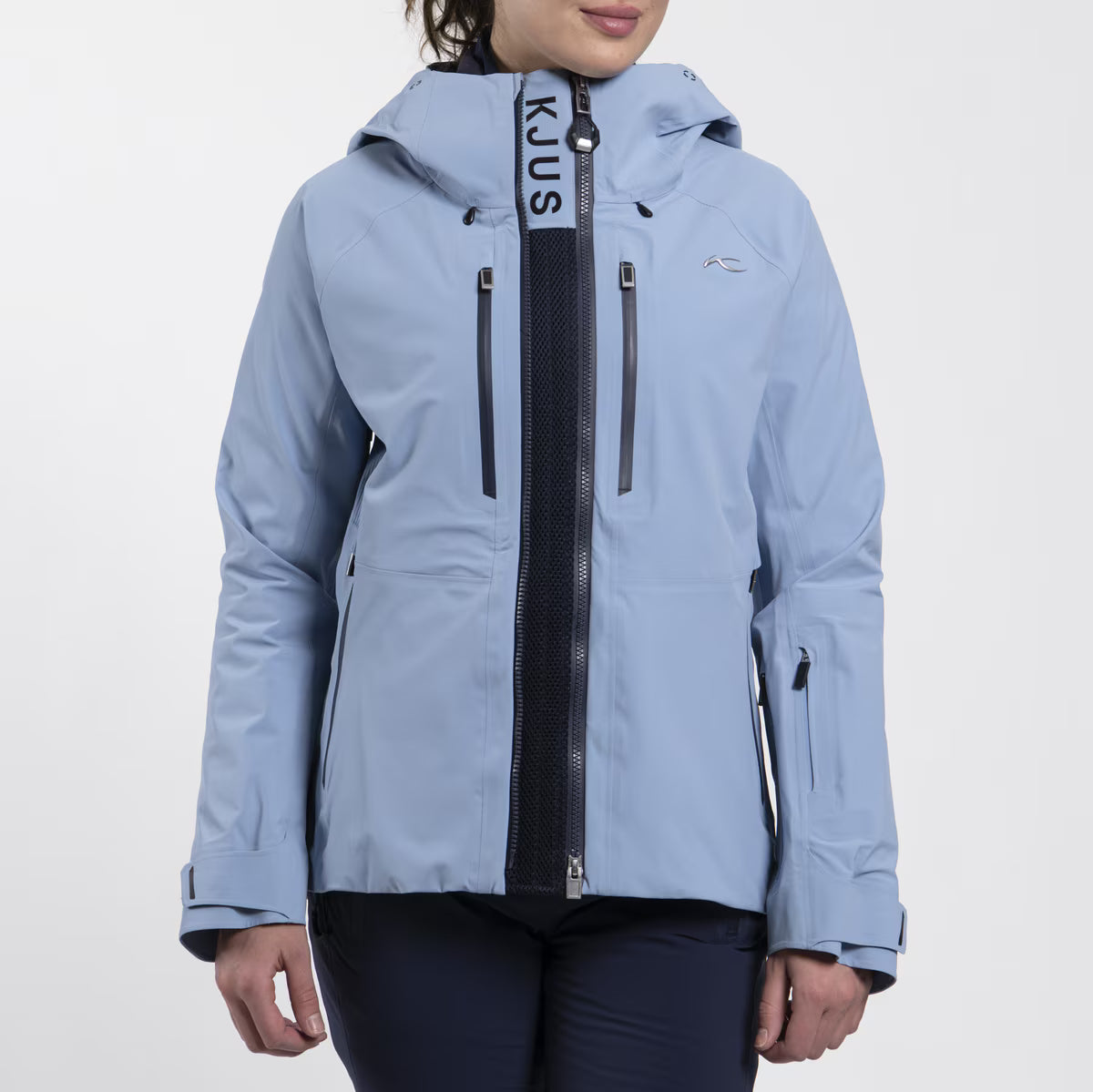 Kjus Women's FRX Summit Shell Jacket Skijakke Dame - Tranquil Blue/Navy -