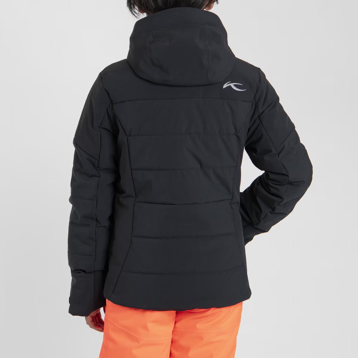 KJUS Boys' Edge Jacket Skijakke Børn - Black/Solar Flare