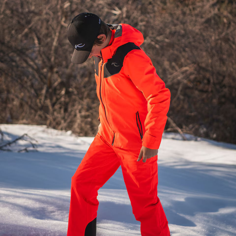 KJUS Boys' Formula Jacket Skijakke Børn - Solar Flare/Black