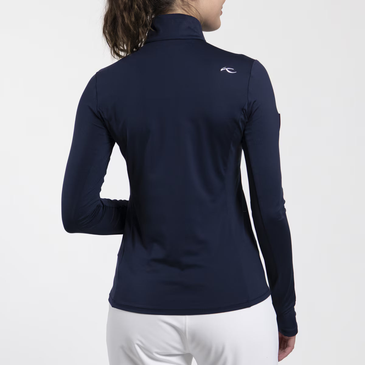 Kjus Women Downhill Midlayer Dame - Navy/Reflective -
