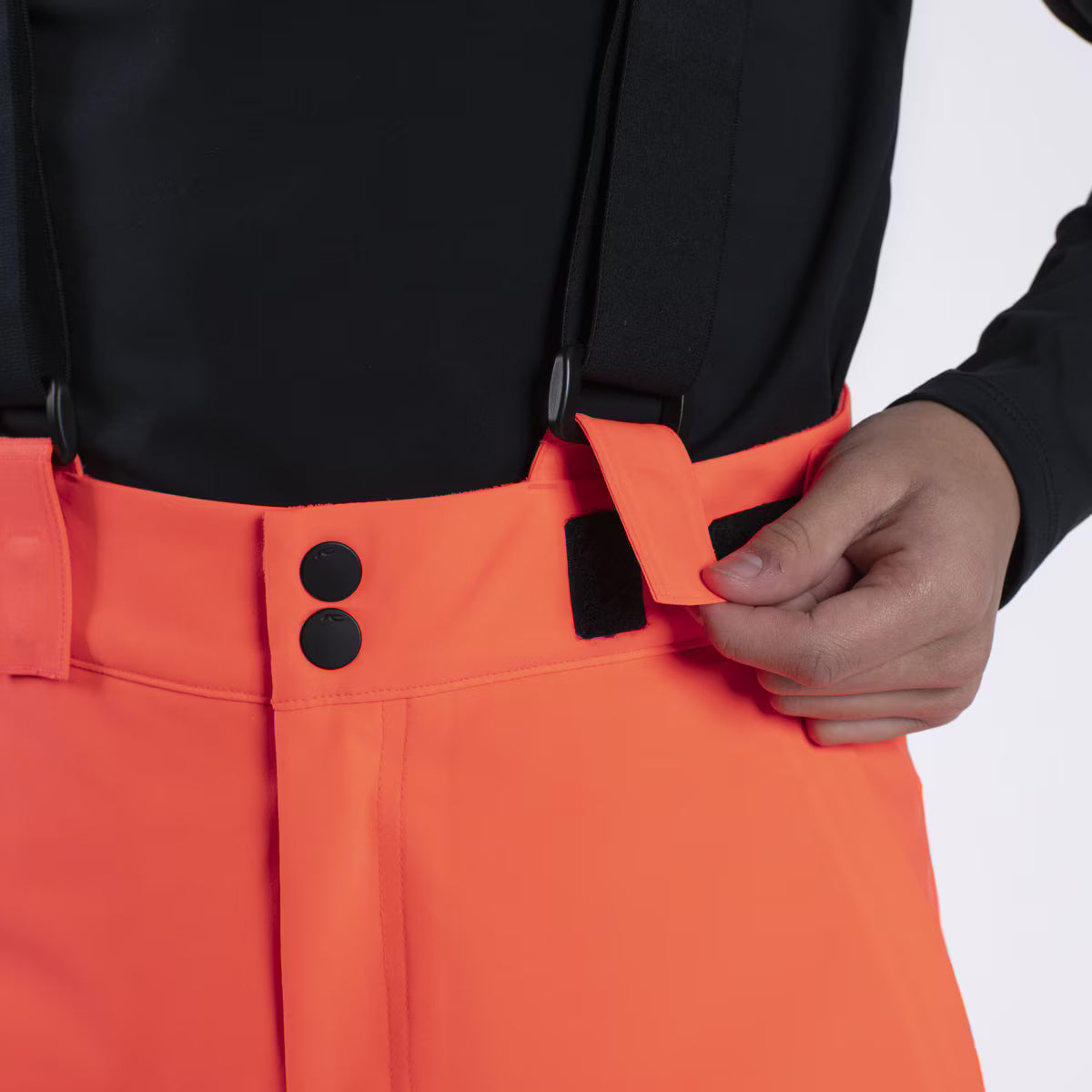 KJUS Boys' Vector Max Trousers Skibukser Børn - Solar Flare/Black