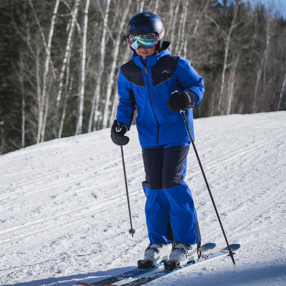 KJUS Boys' Vector Max Trousers Skibukser Børn - Trailblazer/Atlanta Blue