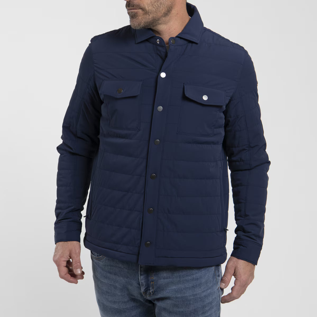 Kjus Men's Sierra Shirt Jacket Skjortejakke Herre - KJUS Navy