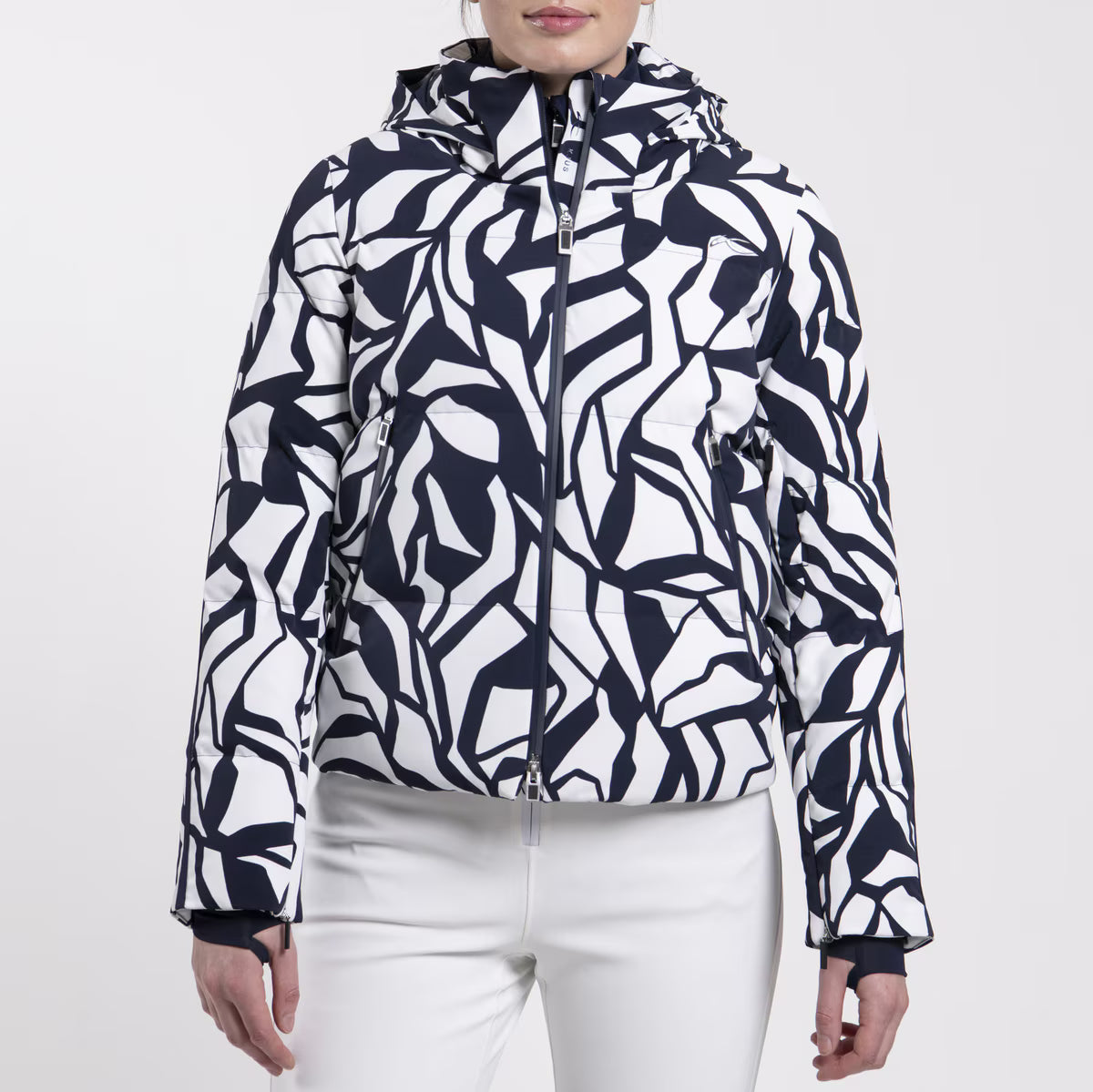 Kjus Women's Twilight Jacket Skijakke Dame - Navy/White