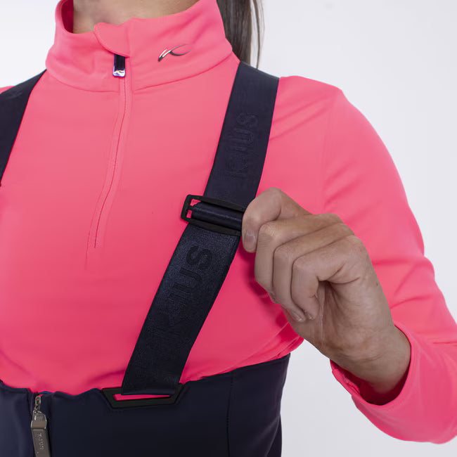 Kjus Girls' Skylar Bib - Sapphire/Atlanta Blue -