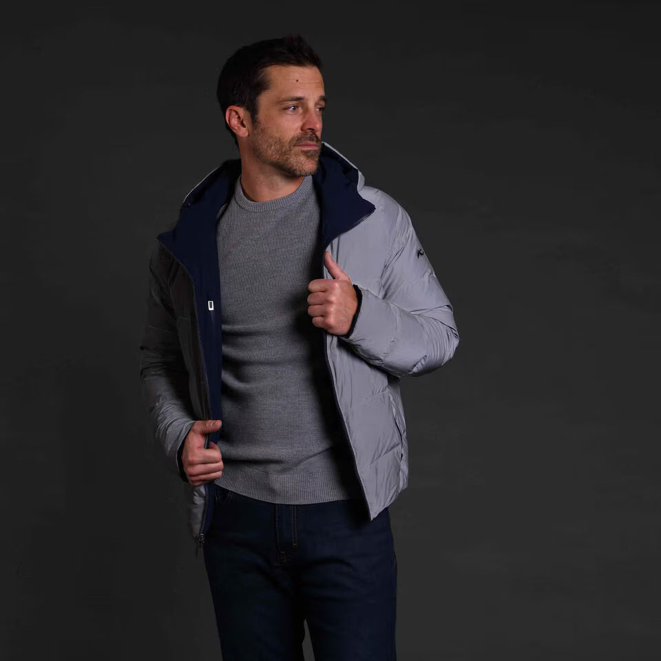 Kjus Men's Apex Flip Jacket Vendbar Jakke Herre - KJUS Navy/Reflective