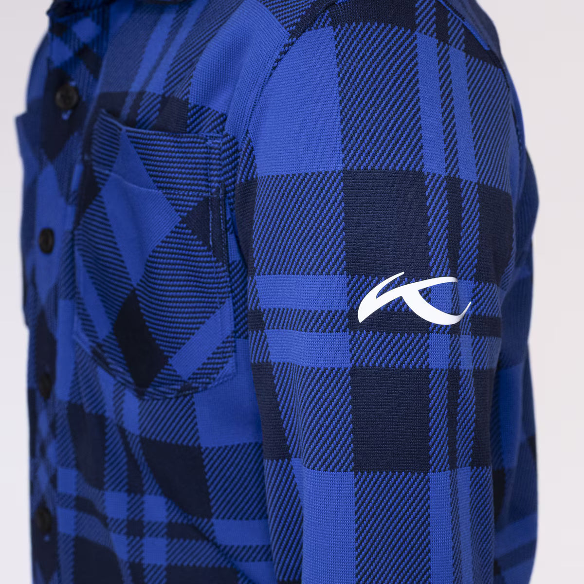 KJUS Boys' Ray Warm Shirt Skjorte Børn - Trailblazer/Atlanta Blue -