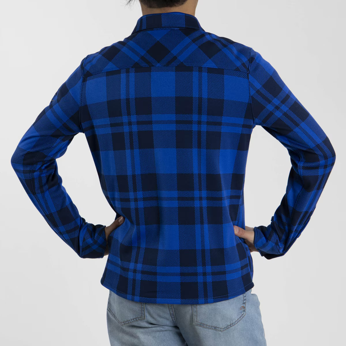 KJUS Boys' Ray Warm Shirt Skjorte Børn - Trailblazer/Atlanta Blue -